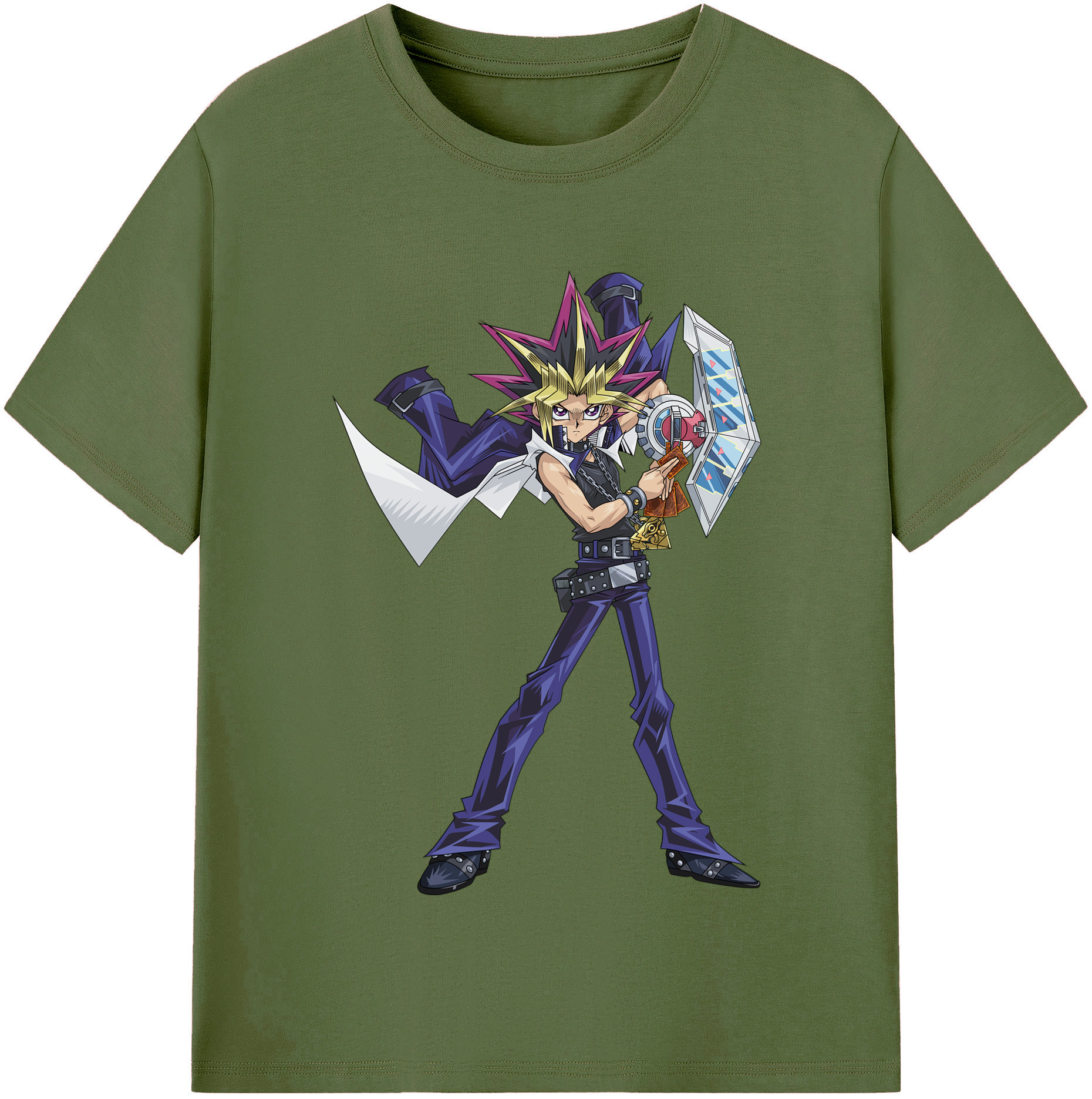 （画像用） 遊☆戯☆王 Yu-Gi-Oh! 綿100％半袖Tシャツ（フロントプリント）